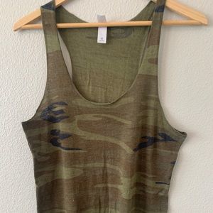 Alternative Camo muscle T shirt. Size M